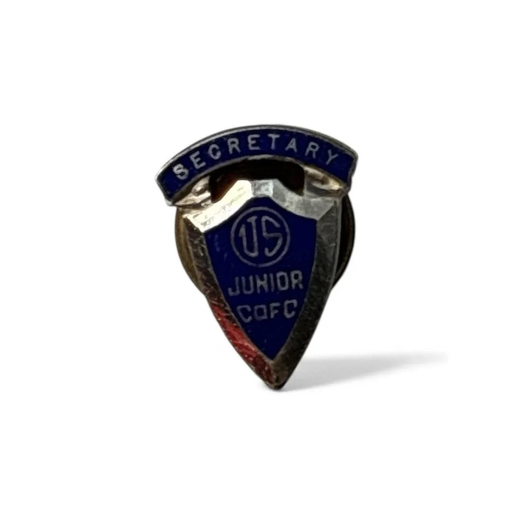 Vintage US Junior Secretary COFC Jaycees Screwback Lapel‎ Badge Pin